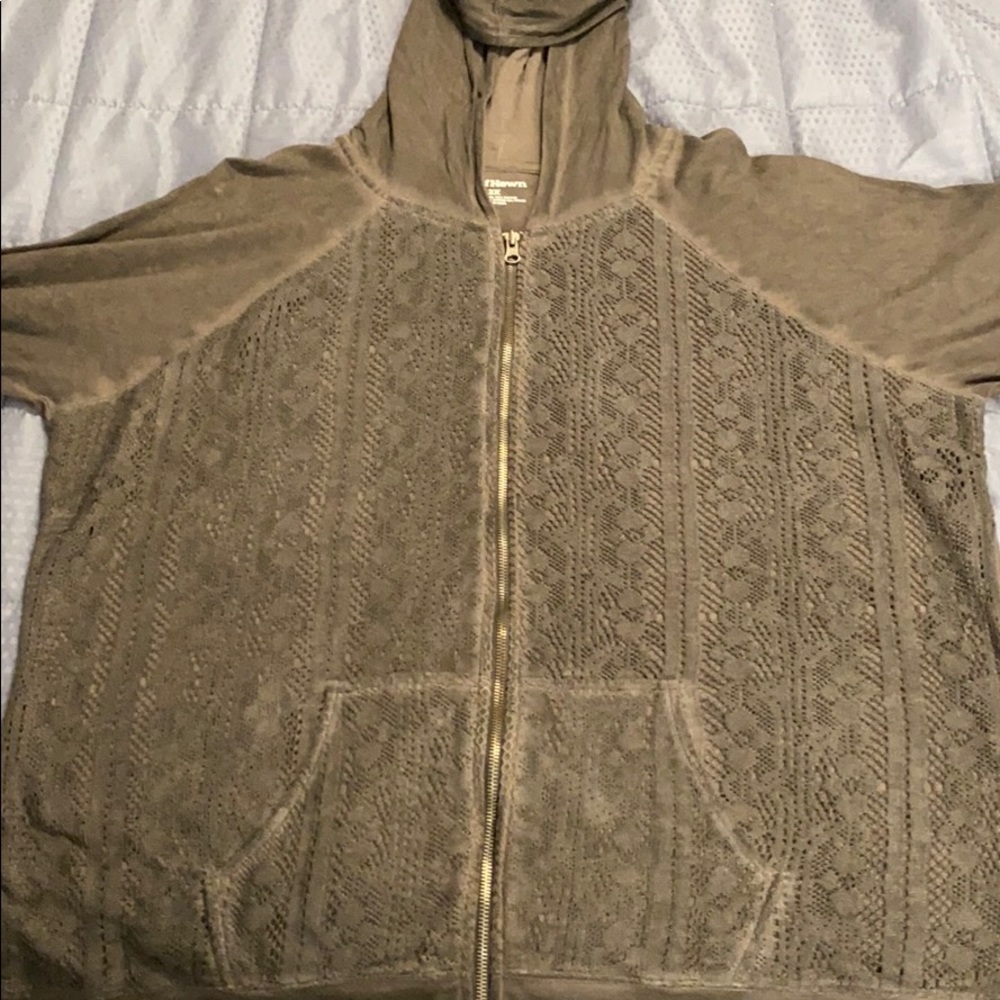Ruff Hewn full zip hooded jacket